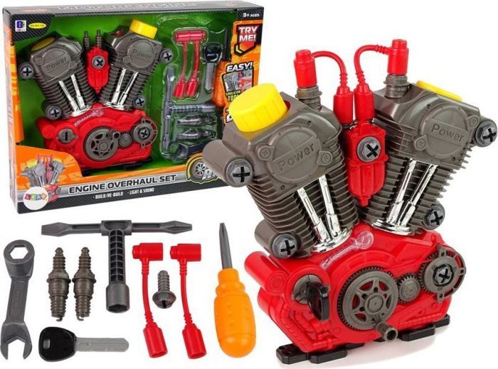 Kit de bricolage - Leantoys - 12768 - Moteur démontable - Lumière - Son - Jouets LEAN