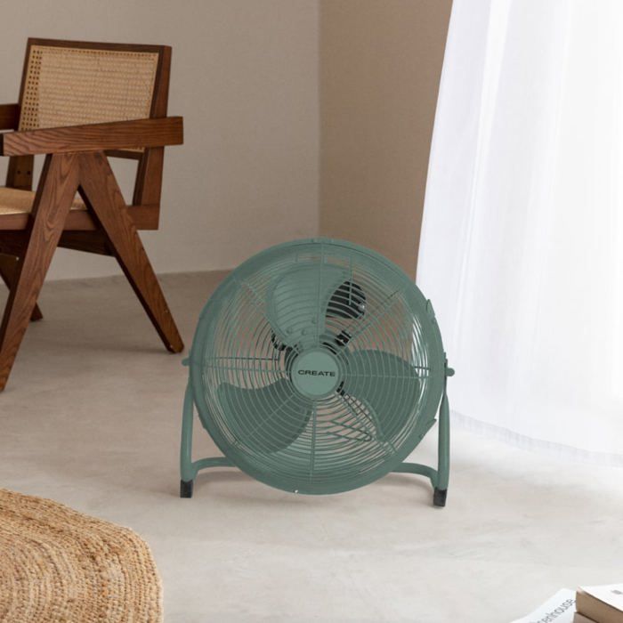 Ventilateur de sol - Create - AIR FLOOR RETRO - 3 vitesses - Moteur cuivre - Silencieux - Create