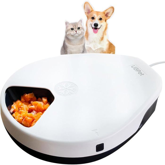 Meilleurs prix pour DISTRIBUTEUR DALIMENT - AMIS - Distributeur Croquettes Chat Humide Programmable Refroidissement Longue Durée 5 Repas Frais