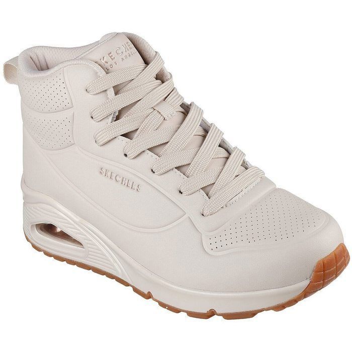 Skechers Baskets Skechers Uno - Stand High Beige Femme