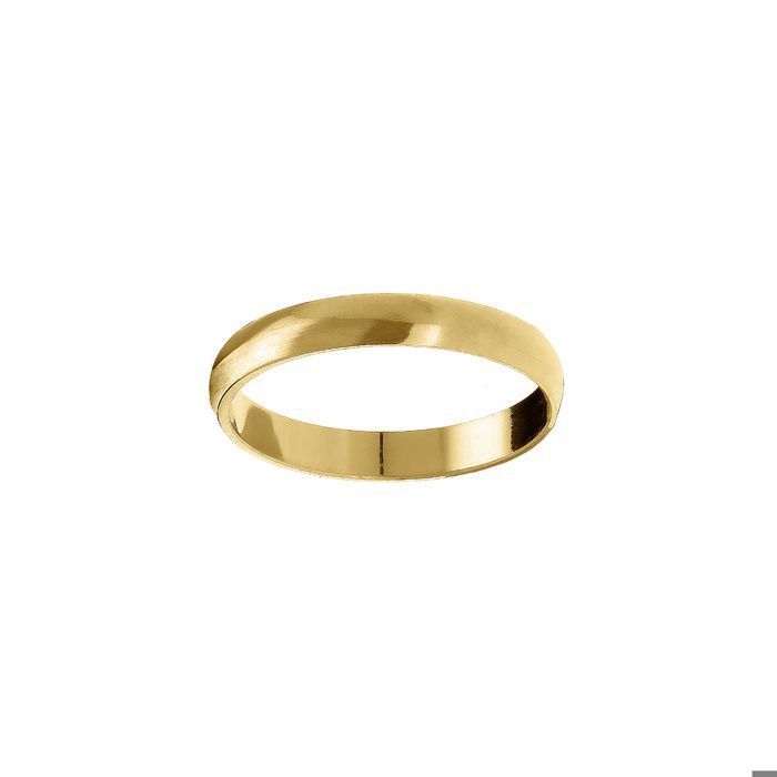 Alliance demi-jonc en vermeil 3mm