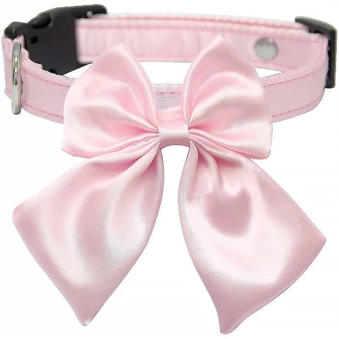 Accessoire Robe Mariée Amovible NICENEEDED Nœud Papillon Satin Blanc 40cm - Accessoire Robe Mariée - Broche Métallique - Décoration Amovible Accessoire Soirée Cocktail