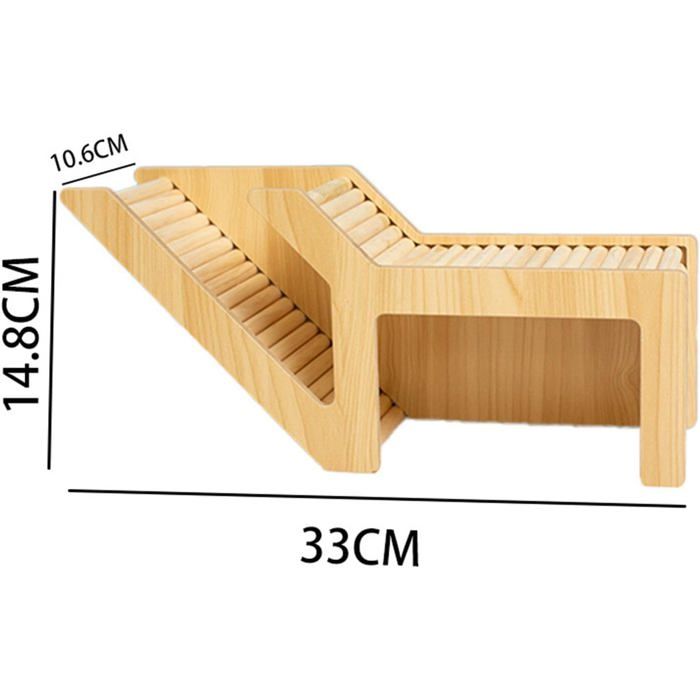 Cachette pour cobayes-Maison pour hamsters-Tunnel pour hamsters-Tunnel pour rongeurs-Forme trapézoïdale-Avec échelle-Pour cobayes et