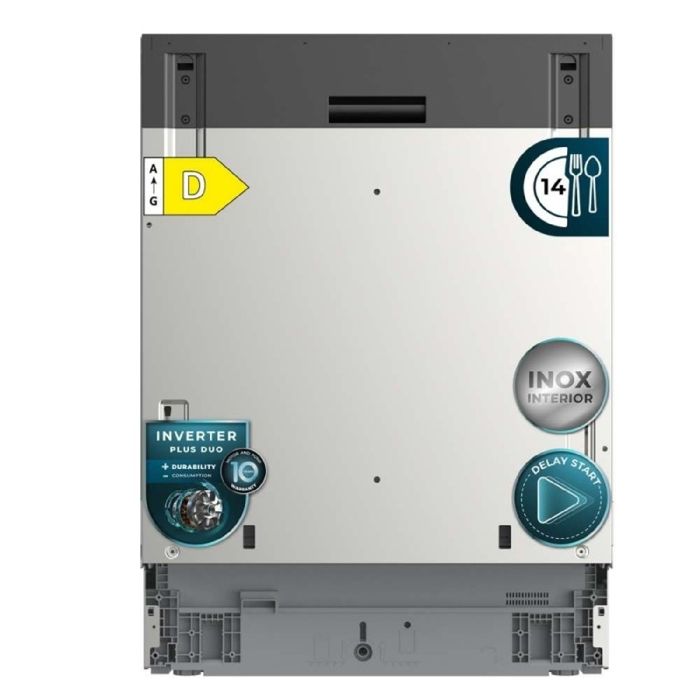 Cecotec Lave-vaisselle Encastrable 60 cm Bolero Aguazero 6250 Full-BI. Capacité 14 Couverts Classe D Moteur Inverter - Cecotec