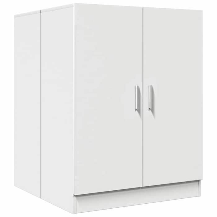 Meuble pour machine à laver - vidaXL - bois dingénierie - blanc - 2 portes - 71 x 715 x 915 cm 950azd27y