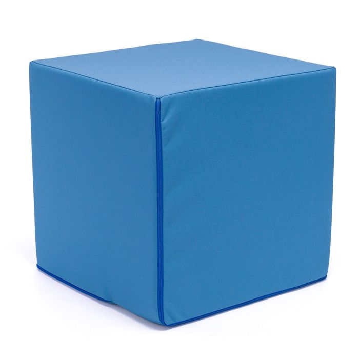 ECOPOUF - Pouf Cube dAssise/Tabouret dExtérieur - Résistant UV/Eau - Jardin/Balcon/Camping - 40x40x40 cm - Block M17
