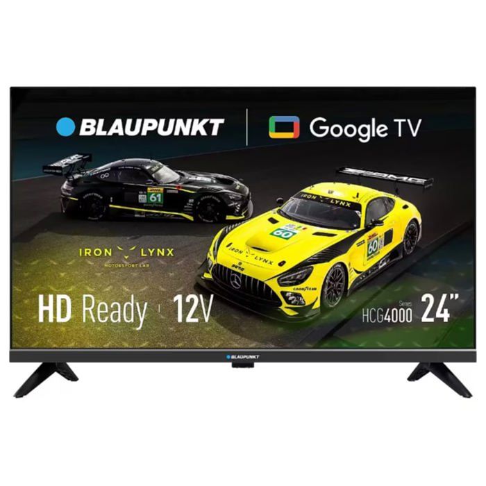 Téléviseur compact noir Blaupunkt 24 HD 720p (1366 x 768) Google TV Wi Fi intégré (WiFi 5) Bluetooth
