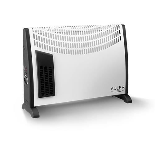 Radiateur convecteur Adler, affichage LED, télécommande, 3 niveaux de chauffage, thermostat, max 2000W, AD 7752