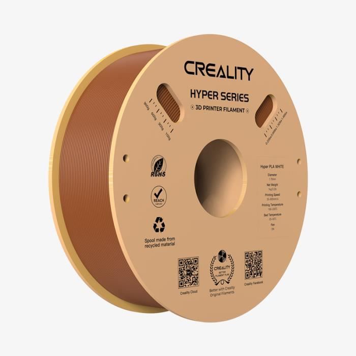 1KG Hyper PLA Marron-Creality-Filament Hyper PLA pour imprimante 3D ...