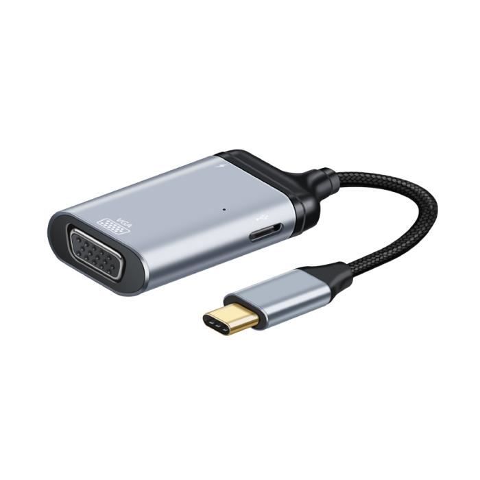 Adaptateur Usb C vers Dual Hdmi 4k 60hz, 4 en 1 Type C vers Dual Hdmi, port  USB 3.0, usb c charge compatible avec Mac Os, Windows, Android, Linux Usb