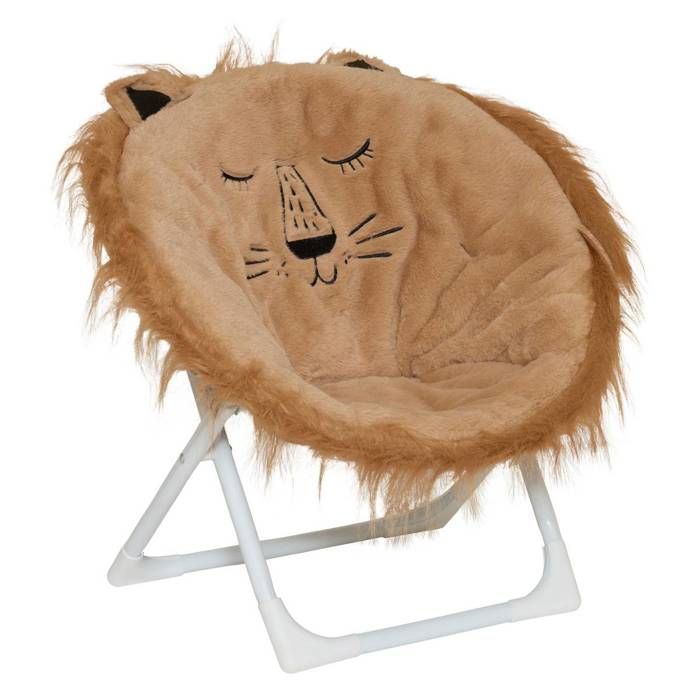 Fauteuil enfant pliant lion marron - Atmosphera Créateur dintérieur Fauteuil enfant pliant lion marron - Atmosphera Créateur dintérieur