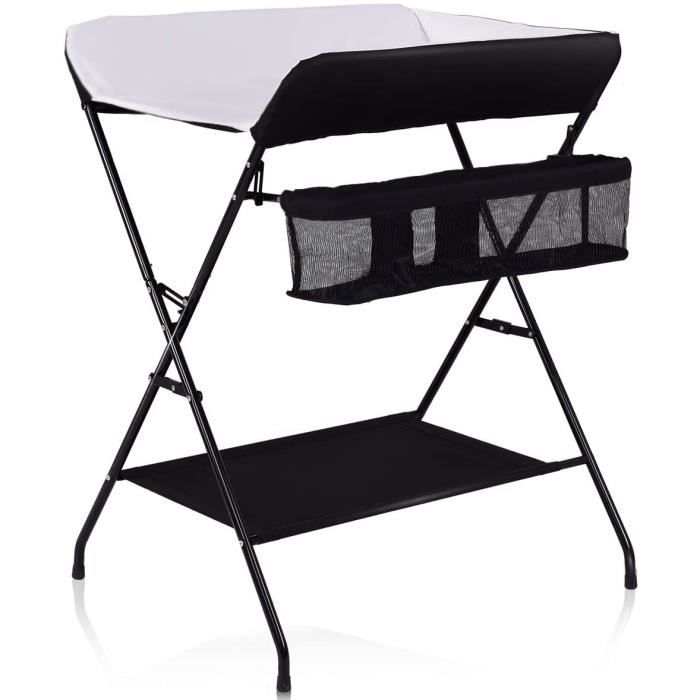 Table à Langer Pliable Avec Sac De Rangement Et Couche Inférieure, Soin Pour Nouveaux-Nés