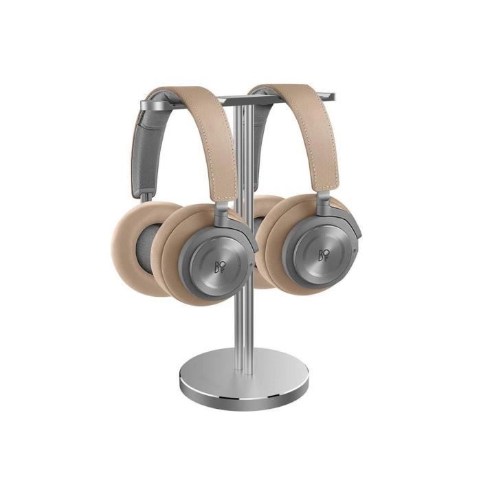 Double Support Casque Audio en Aluminium pour Bureau Stand et