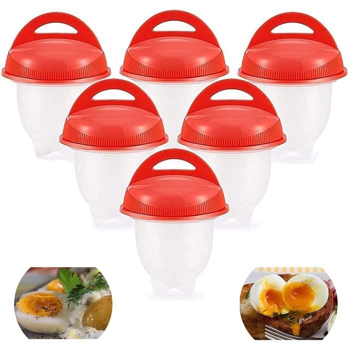 2 Cuiseurs à Œufs Micro-ondes - Tasses Œufs Au Plat Rapidess Portable ABS
