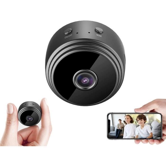 Camera Espion - Mini Caméra sans Fil Infrarouge Detecteur de Mouvement HD  1080P MD23 + CarteTF 32G Noir : : High-Tech