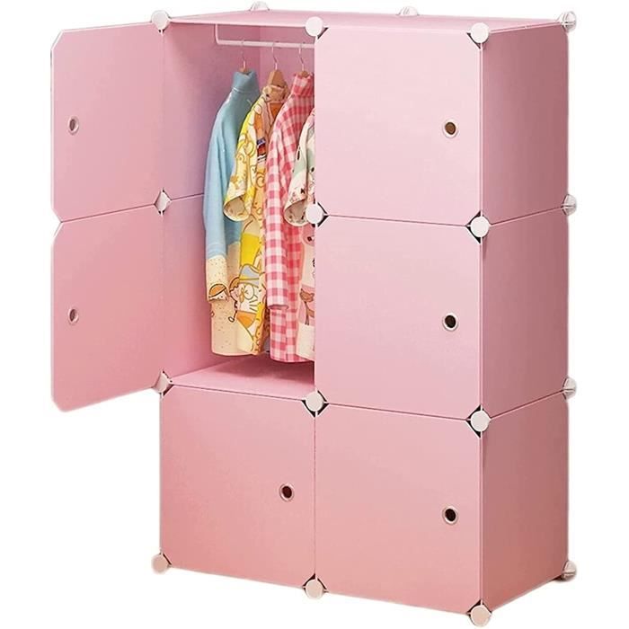 Armoire Armoire Portable pour Suspendre des vêtements Chambre à Coucher
