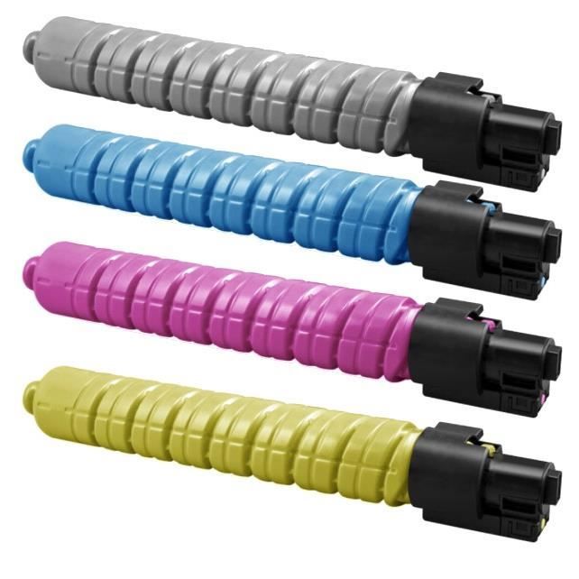 RICOH AFICIO MP C2000/ MP C3000 BK/C/M/Y Lot de 4 Cartouches Toners ...