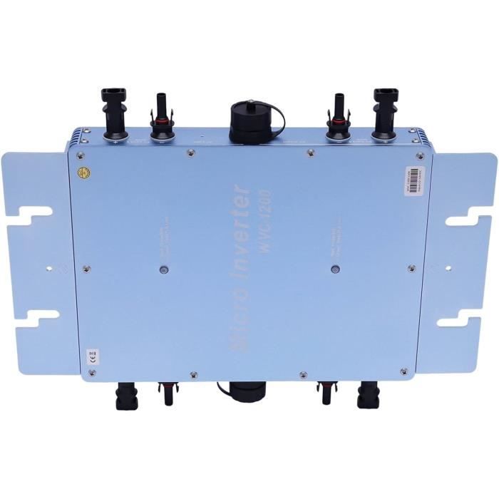 Onduleur Solaire WVC 1200W Micro-onduleur LCD Étanche IP65 - 220V Hybride Pour Panneaux 30-36V