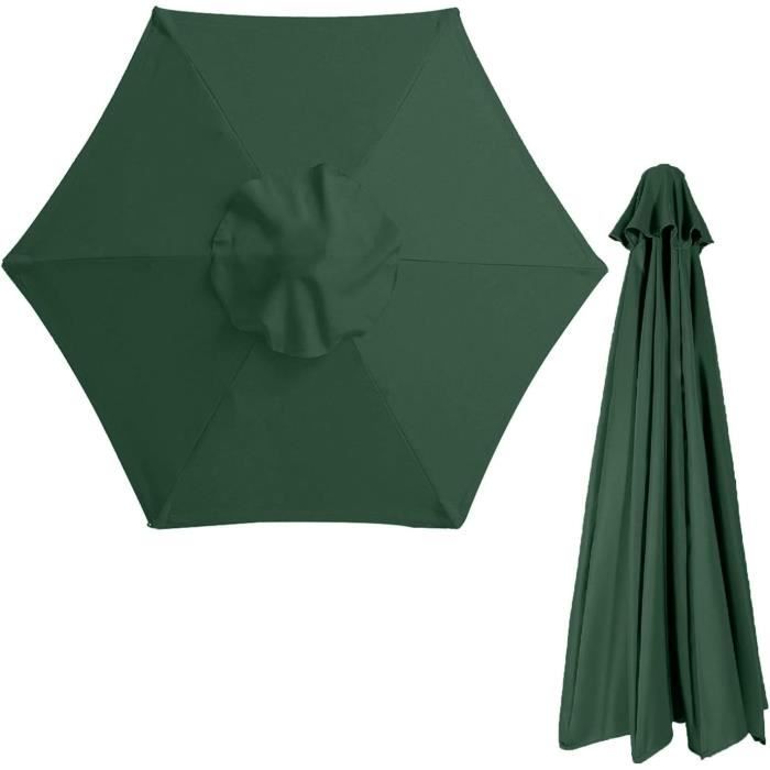 Toile De Rechange Pour Parasol Déporté 4 M – 8 Baleines, Tissu Polyester Résistant UV Et Intempéries