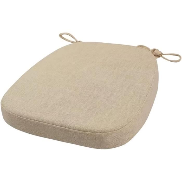 EXZFW Lot De 6 Coussins De Chaise Ronds Antidérapants 40 Cm - Galettes De Siège Velours Côtelé Confortables Pour Intérieur Et Extérieur, Gris Foncé