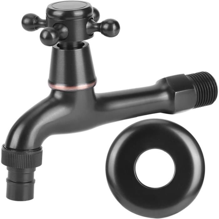 Robinet D'eau Froide Simple à Fixation Murale G1/2", Robinet De Cuisine En Acier Inoxydable Robinet D'évier De Cuisine Robinet D'eau Pour La Maison (LQ-3093 20 Cm