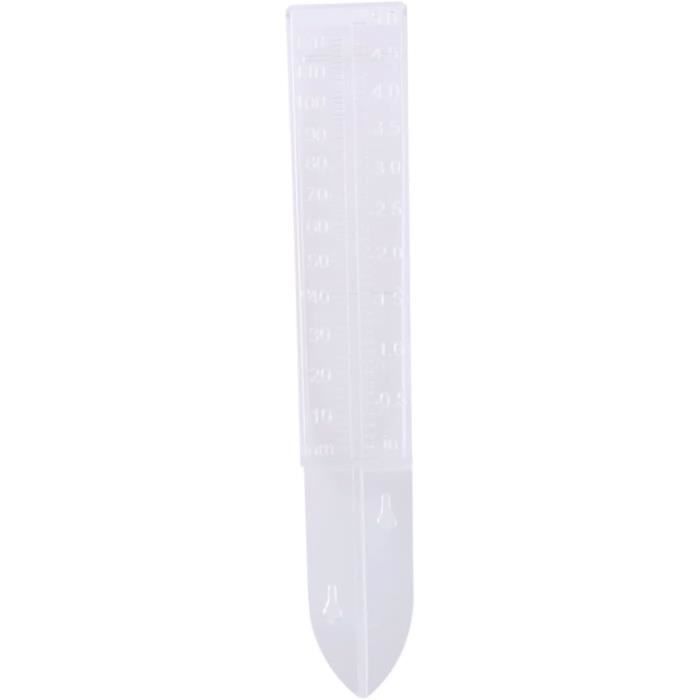 Pluviomètre Extérieur 12,7cm En Verre Avec Support Acier Inoxydable - Mesure Précise Des Précipitations