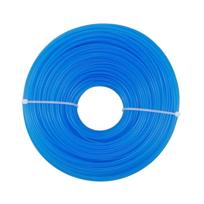 Fil Nylon Débroussailleuse Spirale Tricolore 1.6 Mm X 258 M - Fil Universel Haute Qualité Pour Tondeuse