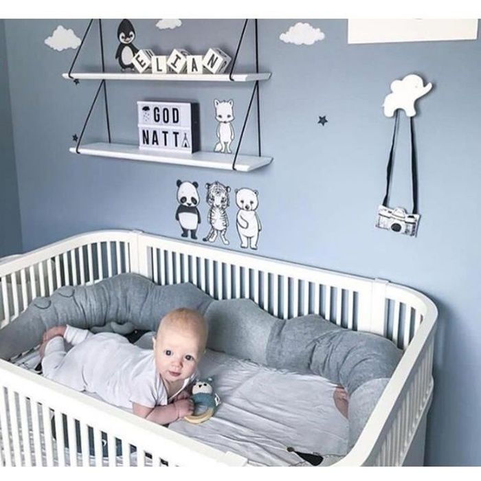 Tour De Lit Bebe Coussin Serpent Oreiller Doux Coussin Tresse Pare Chocs Pour Nouveau Nes Lit Sommeil Barrieres De Lit Crocodile Gris Achat Vente Tour De Lit Bebe Cdiscount