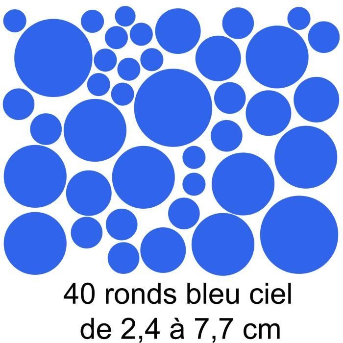 Autocollants Vinyle Chiffres 1 à 20 - Couleur Bleue - Choisis Ton Chiffre (de 1 à 8) - Marque Générique - Fabriqué Aux USA