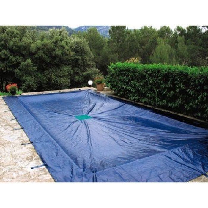 Bache couverture d'hivernage pour piscine enterré jusqu'à 9x5 m