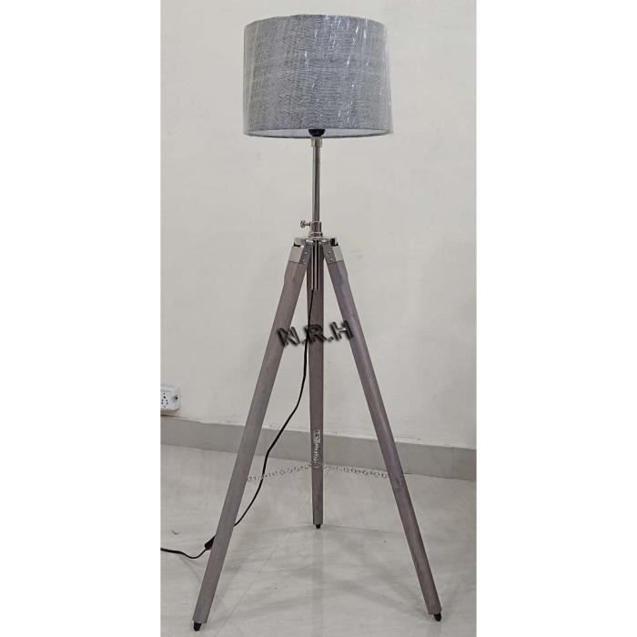 Superbe lampe sur pied trépied pour salon et chambre (sans abat-jour