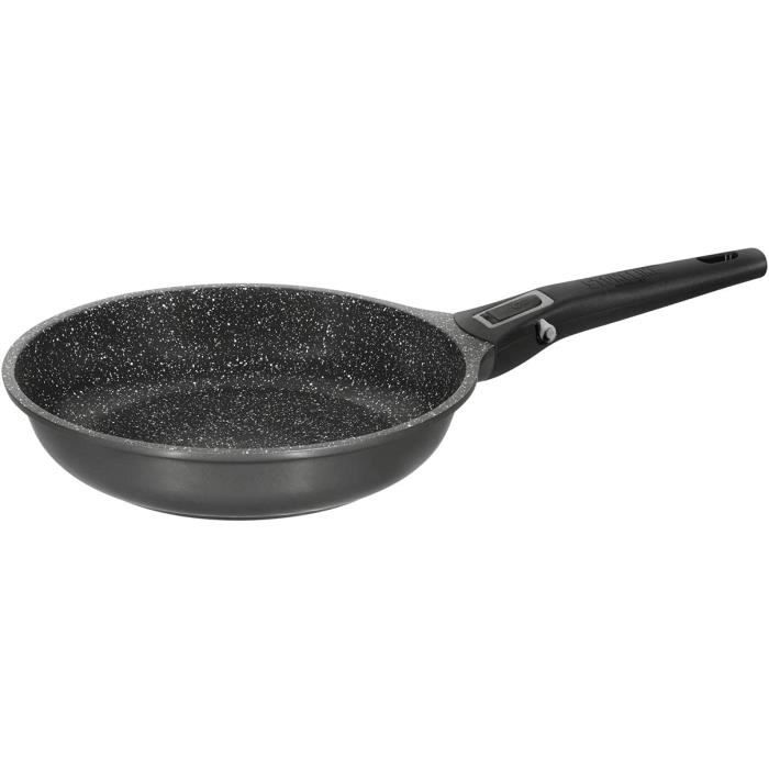 Poêle à frire acier inoxydable haute qualité masterpro 28x5cm hi-tech 3