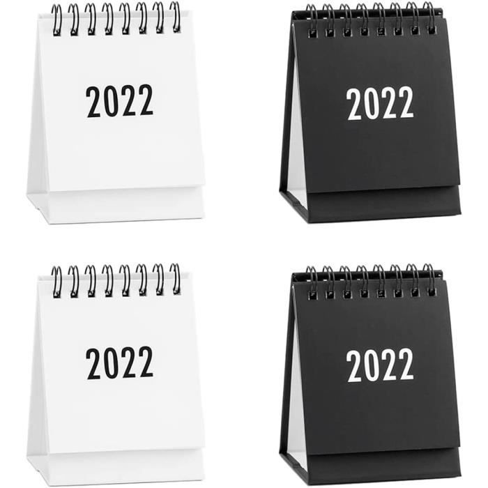 2 Mini Calendriers De Bureau 2025-2026 - Juillet 2025 à Décembre 2026, Format Poche Pliable