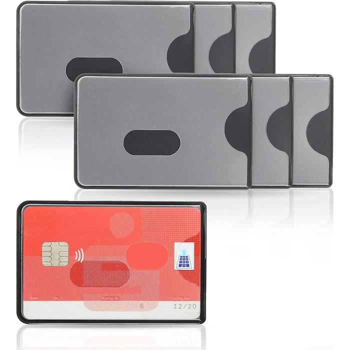 WallTrust RFID NFC Blocker Protective Cover - Housse de Protection pour  Cartes de crédit, Jeu de 6, Face Transparente Mat[98] - Cdiscount Bagagerie  - Maroquinerie