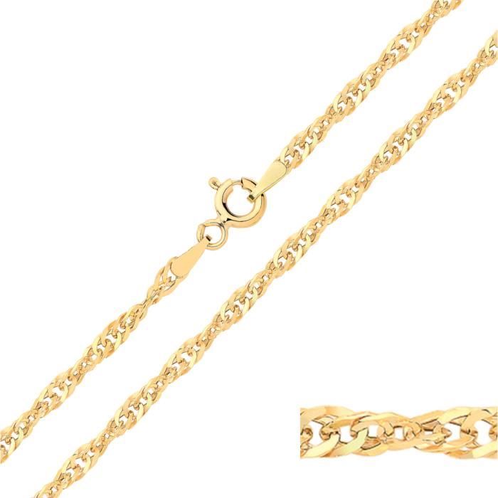 Chaine Singapour Femme Or 375-1000 - 61cm*2mm 44268
