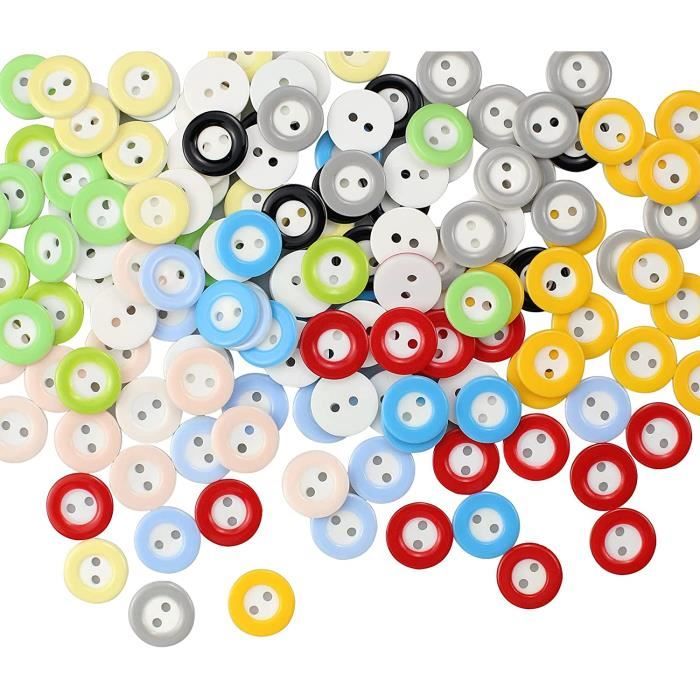 Boutons Ronds En Resine De Couleur Mixte 150 Pieces Mixte Rond 2 Trous Boutons En Resine Pour Vetements Bebe Couture Artisana 192 Cdiscount Beaux Arts Et Loisirs Creatifs