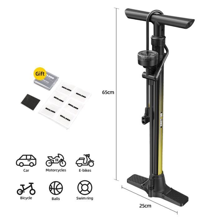 Gonfleur de pneu,pompe à Air pour vélo avec affichage numérique,avec manomètre,Valves Presta