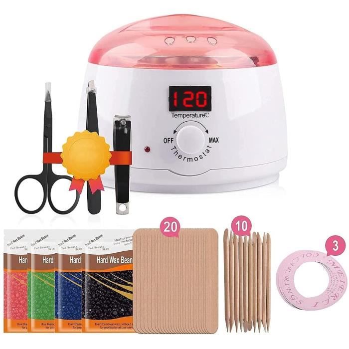 HIP TEC Chauffe cire epilation professionnelle kit cire epilation avec