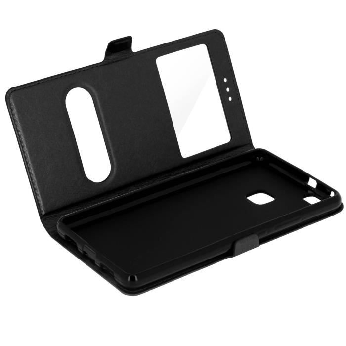 Coque à Rabat (flip) Pour Huawei P9 Lite / G9 Lite - Noire - Marque MTB - Neuf - EAN 4251840570185