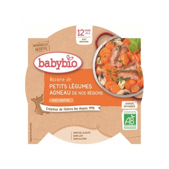Babybio - Plat Panais, Petits Pois Et Canard Dès 15 Mois - 260g, Sans Sel Ajouté
