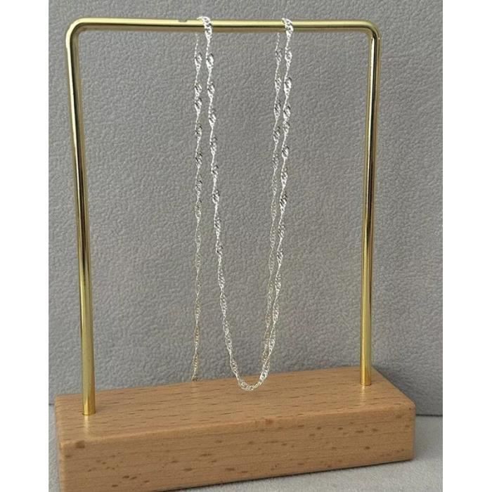 Chaîne de cou - BIJOUXIA - Maille Singapour - Argent massif 925 - 50 cm - 1 50 mm