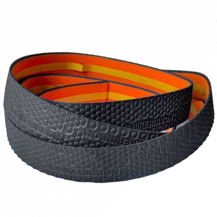 Ruban Guidon Vélo Bike Ribbon Effet Carbone Doré - PVC Robuste - Look Professionnel - Taille Unique