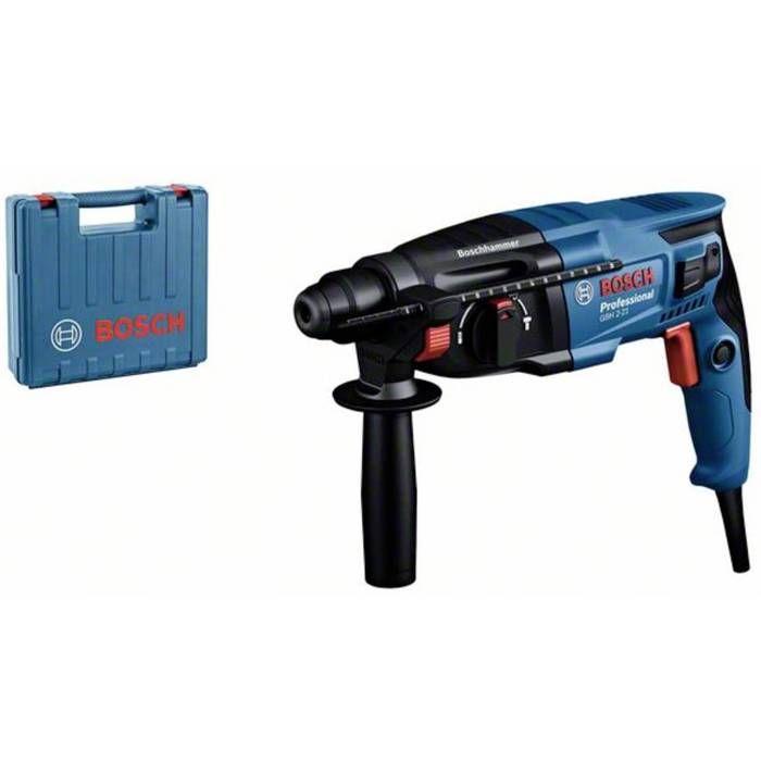 Perforateur-burineur SDS Plus 720W GBH 2-21 + coffret standard - BOSCH - 06112A6000