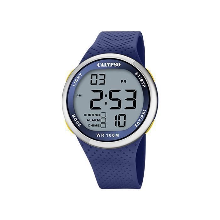 Montre - Calypso - K5785-3 - Étanchéité 10 ATM - Couleur Bleu - Diamètre 44 mm Montre - Calypso - K5785-3 - Étanchéité 10 ATM - Couleur Bleu - Diamètre 44 mm