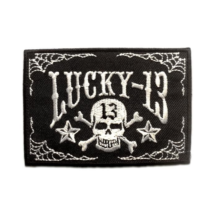 Lucky 13 Biker Group Bestickter Aufnäher Zum Aufbügeln Oder Aufnähen