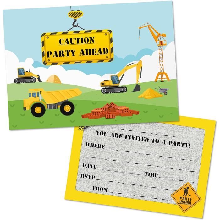 Cartons D'invitation Anniversaire Paintball Olivia Samuel - Lot De 20 Avec Enveloppes - Format A6 - Imprimé UK