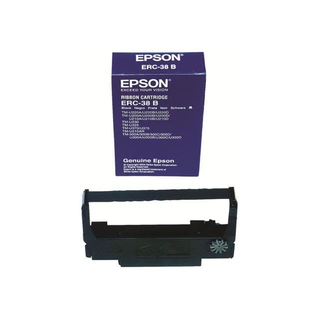 Ruban dimpression EPSON ERC38B - Noir - 3.000.000 caractères