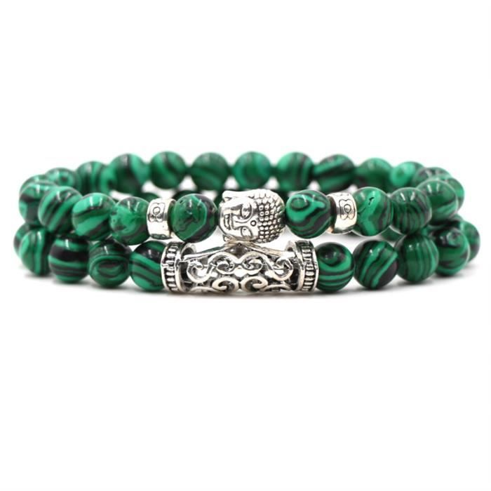 Bracelet Homme En Hématite Noire | Pierre Naturelle | 19,5 Cm | Avec Coffret Cadeau | Élégant & Confortable