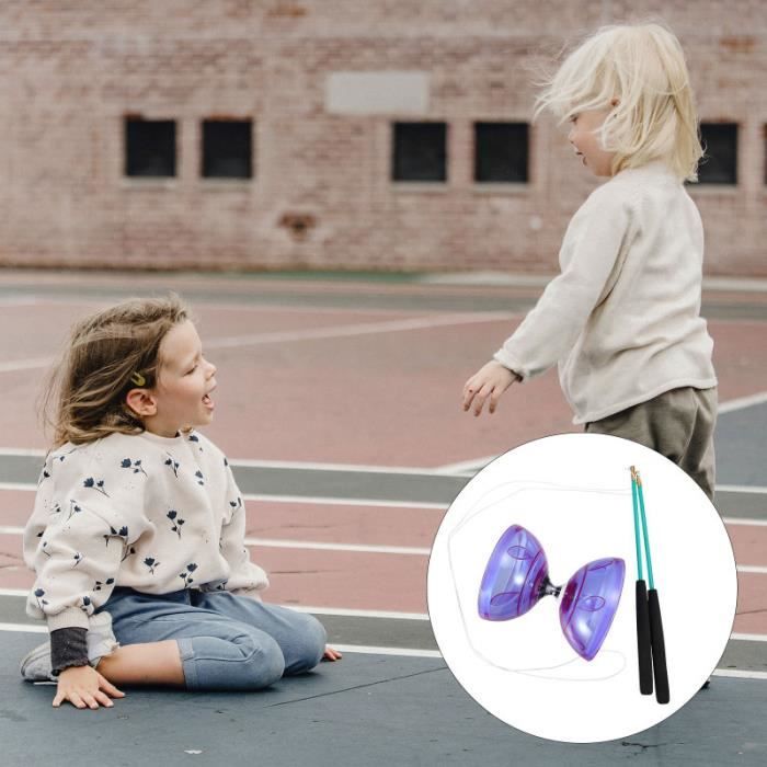 Diabolo Triple portant les enfants Diabolo avec des bâtons en aluminium une corde chinoise