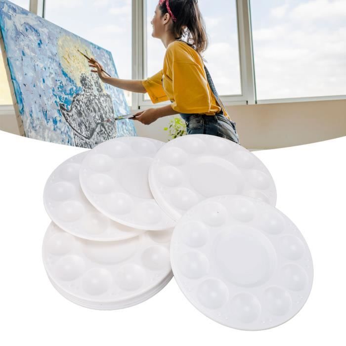 Palette de Peinture Ronde 4 Pièces - CIKONIELF - Bac à Peinture en Palette de Peinture Ronde 4 Pièces - CIKONIELF - Bac à Peinture en